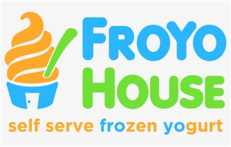 Froyo House Shop Logo Frozen Yogurt Ice Cream Yogurt Froyo House