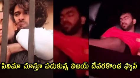 Vijay Deverakonda Fan Sleeping While Watching LIGER Movie Puri