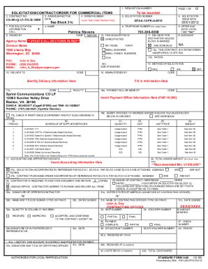 Fillable Online Federalrelay Us Task Order Form Sf