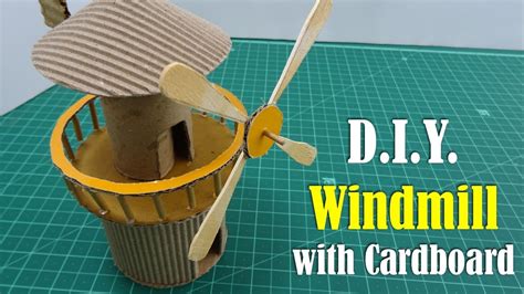 Diy Windmill With Cardboard Youtube