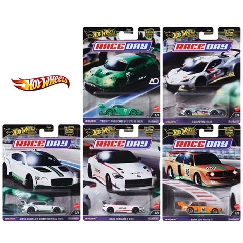 Jual Hot Wheels Premium Race Day Dash D Porsche Corvette Bentley Nissan BMW Shopee Indonesia