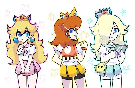 Mario Princesses By Bitter On Deviantart Super