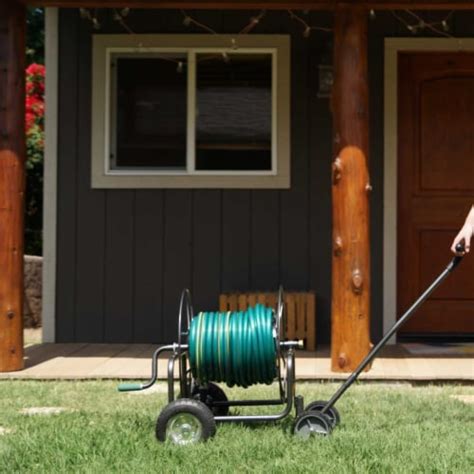 Yard Butler 4 Wheel Heavy Duty Steel Hose Truck Holds 400 Feet Of Hose