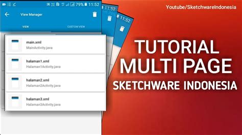 Sketchware Tutorial Indonesia Membuat Multipage Dan Button Link Dalam Aplikasi Android Youtube