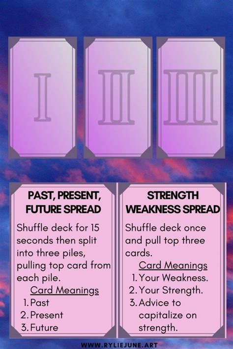 Ten Easy Tarot Card Spreads For Beginners • Divinely Rylie