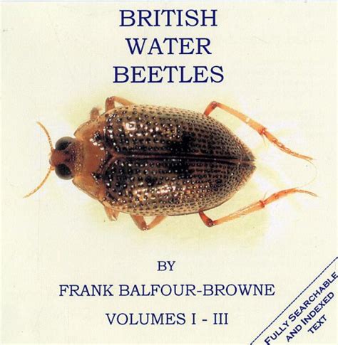 British Water Beetles Volumes I III Pisces CD Book Edition NHBS