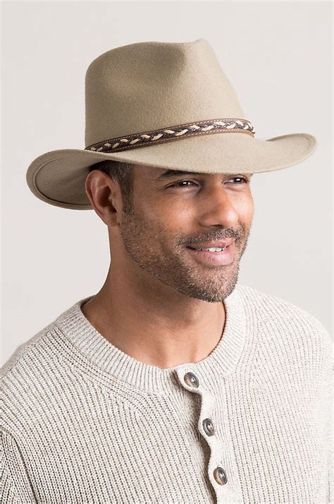 Jasper Crushable Wool Felt Waterproof Outback Hat Outback Hat Hats For Men Hats