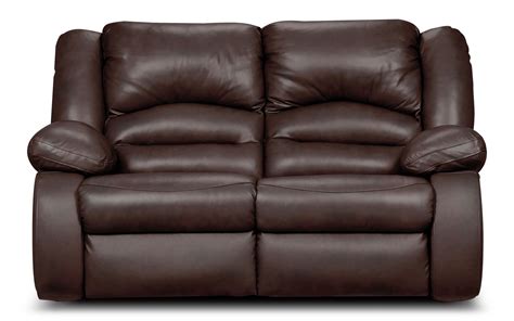 Toreno Genuine Leather Reclining Loveseat – Brown | The Brick