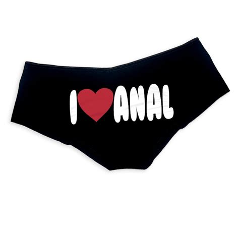 I Love Anal Panties Sexy Slutty Funny Booty Panties Etsy