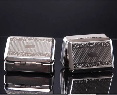 Новинка, 1 шт., Серебряная коробка для хранения табака, хамидор, 70 мм ...