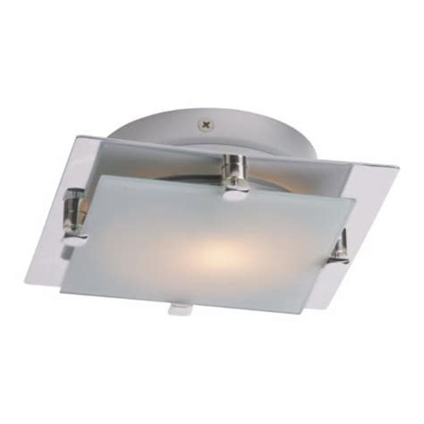 Piccolo Led One Light Led Flush Wall Mount Satin Nickel Kroger