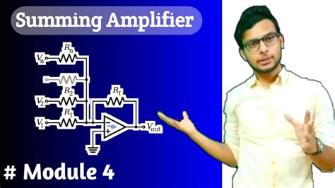 Op Summing Amplifier Inverting And Non Inverting Summing