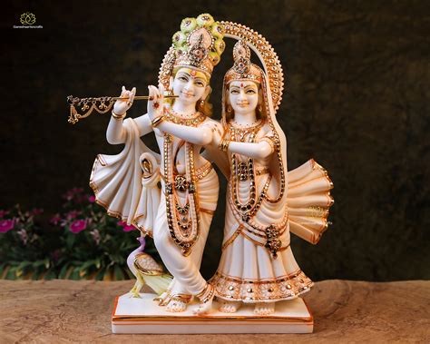 Buy Radha Krishna Statue, Large Marble Radha Krishna, Lord Krishna ...