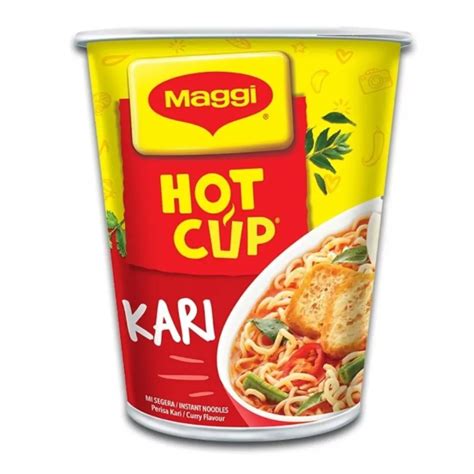 Maggi Hot Cup Kari Instant Noodles Shopee Philippines