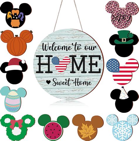 Chenkaiyang 13 Pcs Welcome Sign For Front Door