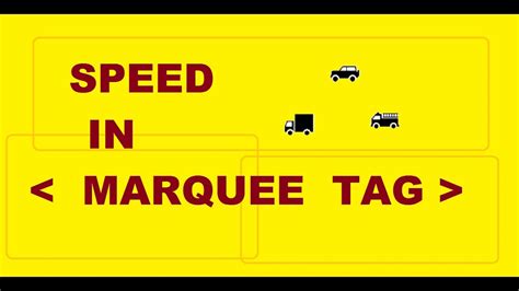 Html Marquee Learn How To Set Speed In Marquee Tag In Html