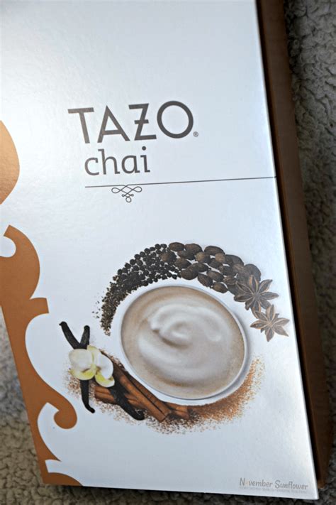 TAZO Chai Tea: chocolate or vanilla? - November Sunflower