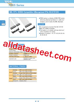 FRC5 A010 3TD Datasheet PDF DDK Ltd