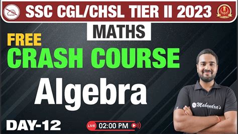 Algebra Questions For Ssc Cgl Chsl Tier Free Maths Crash