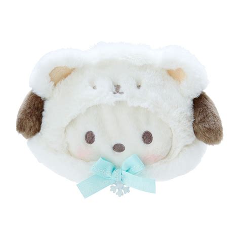 Plush Pouch Pochacco Sanrio Fuwa Fuwa Snow Design Meccha Japan