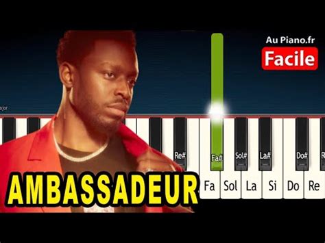 DADJU AMBASSADEUR ANIMATEUR BRIGADE Piano Cover Tutorial AuPiano