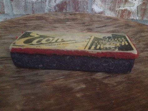 Vintage Economy Blackboard Chalkboard Eraser By Retroretake School