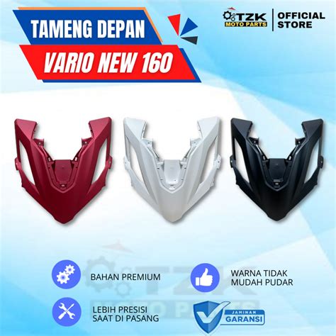 Hitam Putih Merah Cover Body Shield Large Front Panel Honda Vario