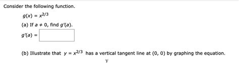 Solved Consider The Following Function G X X2 3 A If A Chegg