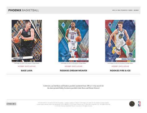 2023-24 Panini Phoenix NBA Basketball Cards