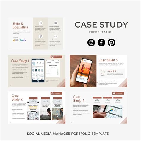 Social Media Manager Smm Portfolio Template Canva New Customer