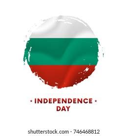 Banner Poster Bulgaria Independence Day Celebration Stock Vector