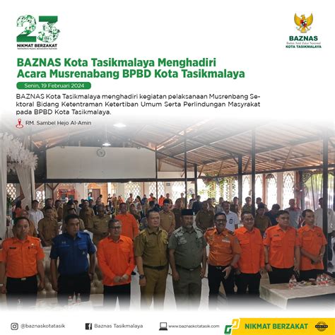 BAZNAS Kota Tasikmalaya Dengan Pemerintah Kota Tasikmalaya Kolaborasi