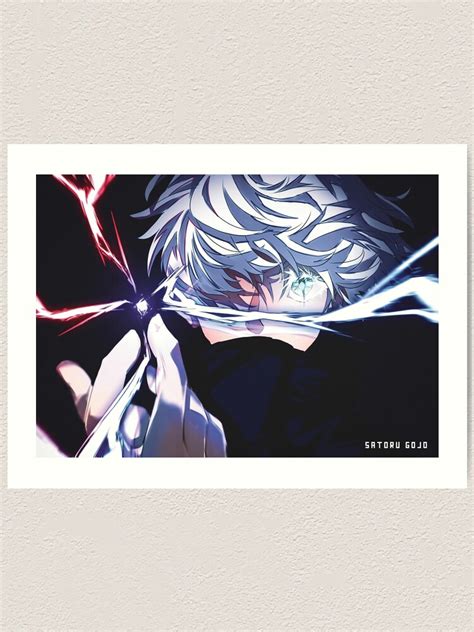 "Anime Satoru Gojo Fan art, Sukuna poster, Jujutsu Kaisen Minimal Art Home Decor" Art Print for ...