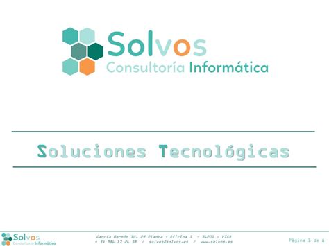 Soluciones Tecnol Gicas Ppt Descargar