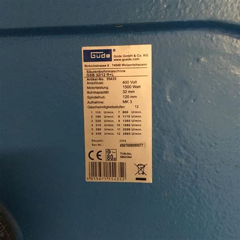 Säulenbohrmaschine GSB 32 in 2560 Gemeinde Berndorf for €450.00 for ...