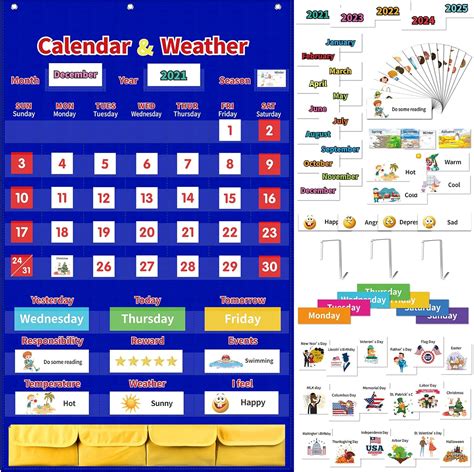 Amiaedu Calendario De Aula Con Tarjetas Calendario Escolar De