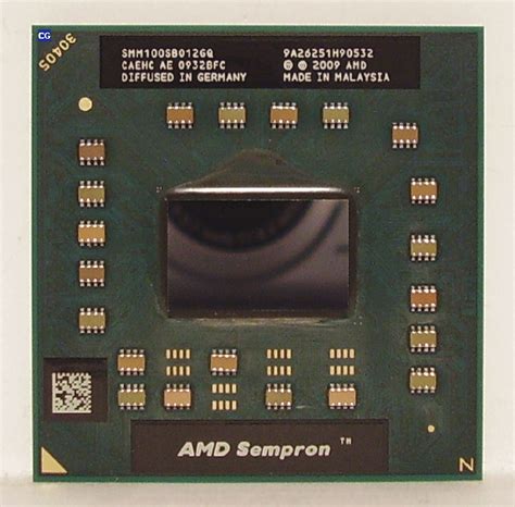 AMD K10 Sempron M100 SMM100SBO12GQ Information Cpu Galerie De