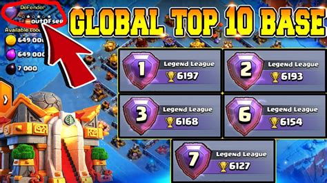 Best Top Th Legend Bases Link Global Top Legend Player Base