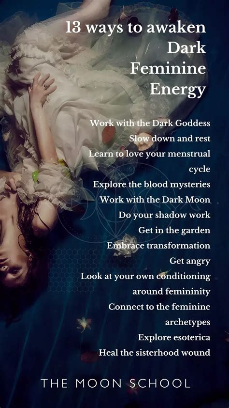 13 Best Ways To Tap Into Dark Feminine Energy 2023 The Moon School