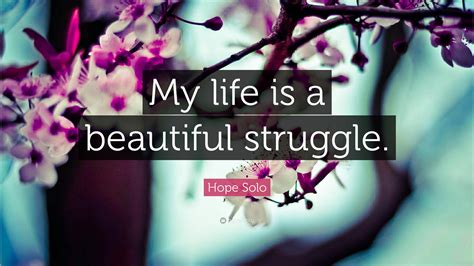 Hope Solo Quote My Life Is A Beautiful Struggle