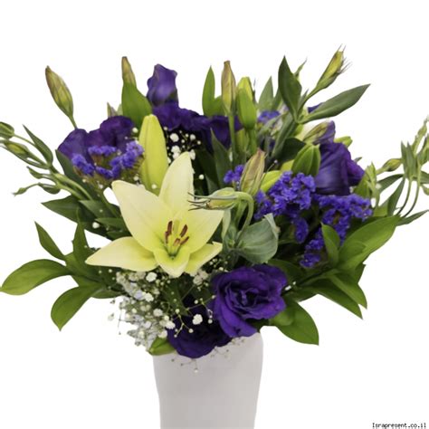 Букет с лилиями и лизиантусами, IsraPresent
