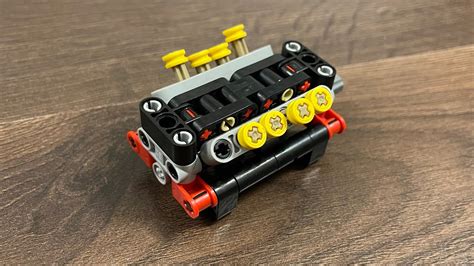 Lego Technic Mini V8 Engine Tutorial Youtube