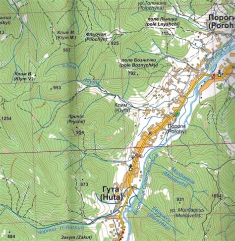 Gorgany Niskie Sk Adana Mapa Turystyczna