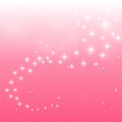 C U Estrelado Cor De Rosa Nuvens Ilustra O Do Vetor Ilustra O