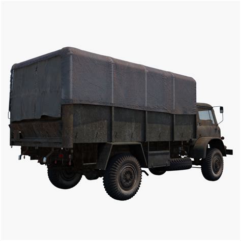 3d model army truck