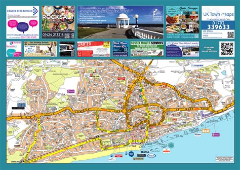 Bexhill Sited Map : UK Town Maps