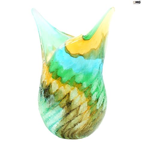 Sommerso Vasen Kollektion Vase Swami Original Murano Glas Omg