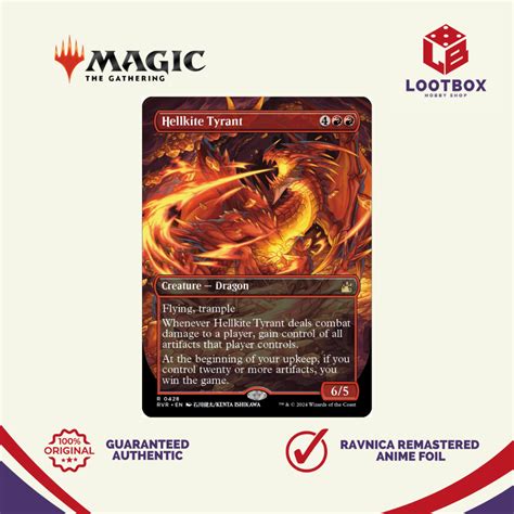 Magic The Gathering Hellkite Tyrant Anime Rare Ravnica Remastered