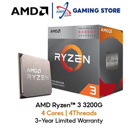 Amd Ryzen 3 3200g 3 6ghz 4mb Am4 Processor With Vega Graphics Shopee Malaysia