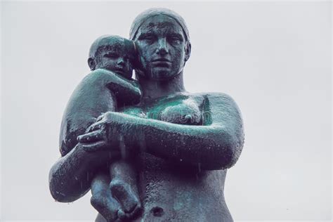 Famous Sculptures From Park Of Human Emotions Vigeland Park Editorial